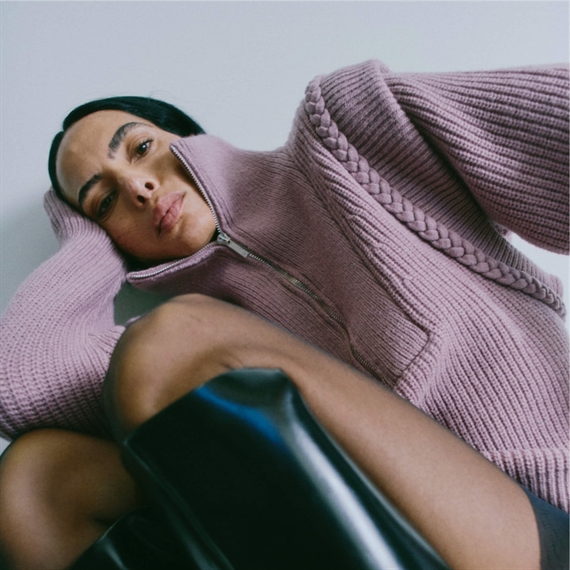 Copenhagen Muse CMYARI Pullover Strik, Burnished Lilac